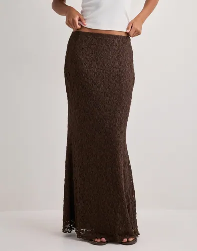 Vero Moda - Brun - Vmtalula Hw Lace Skirt Jrs Exp