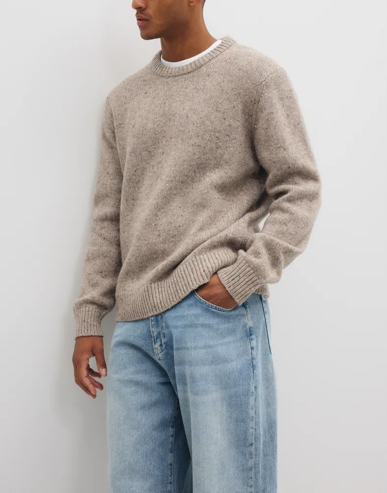 Selected Men Slhcody Ls Knit Relaxed Crew Neck N Sweatshirts tröjor herr – bild 3