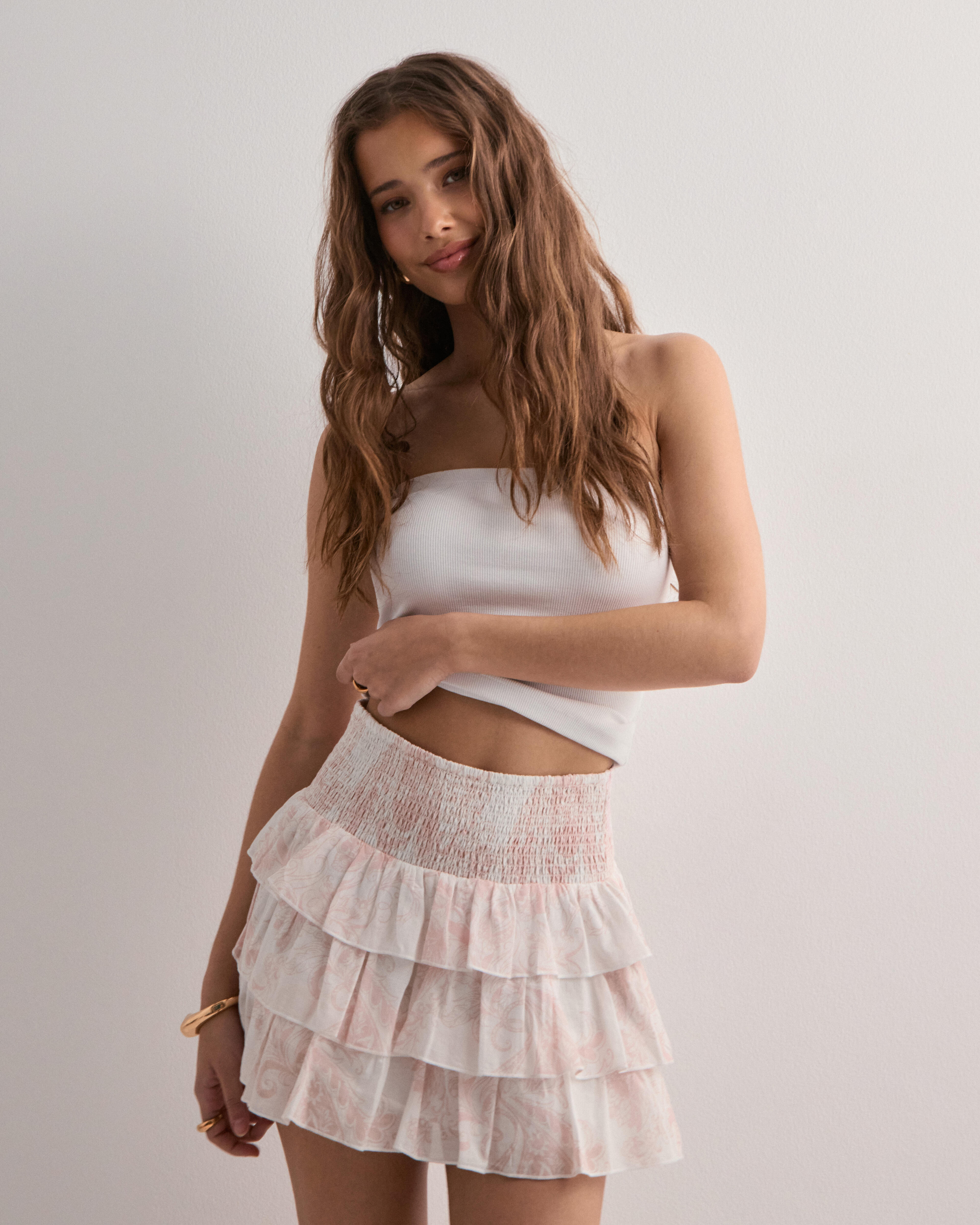 Buy Nelly Mini Frill Skirt - White | Nelly.com Buy Nelly Mini Frill Skirt - White | Nelly.com
