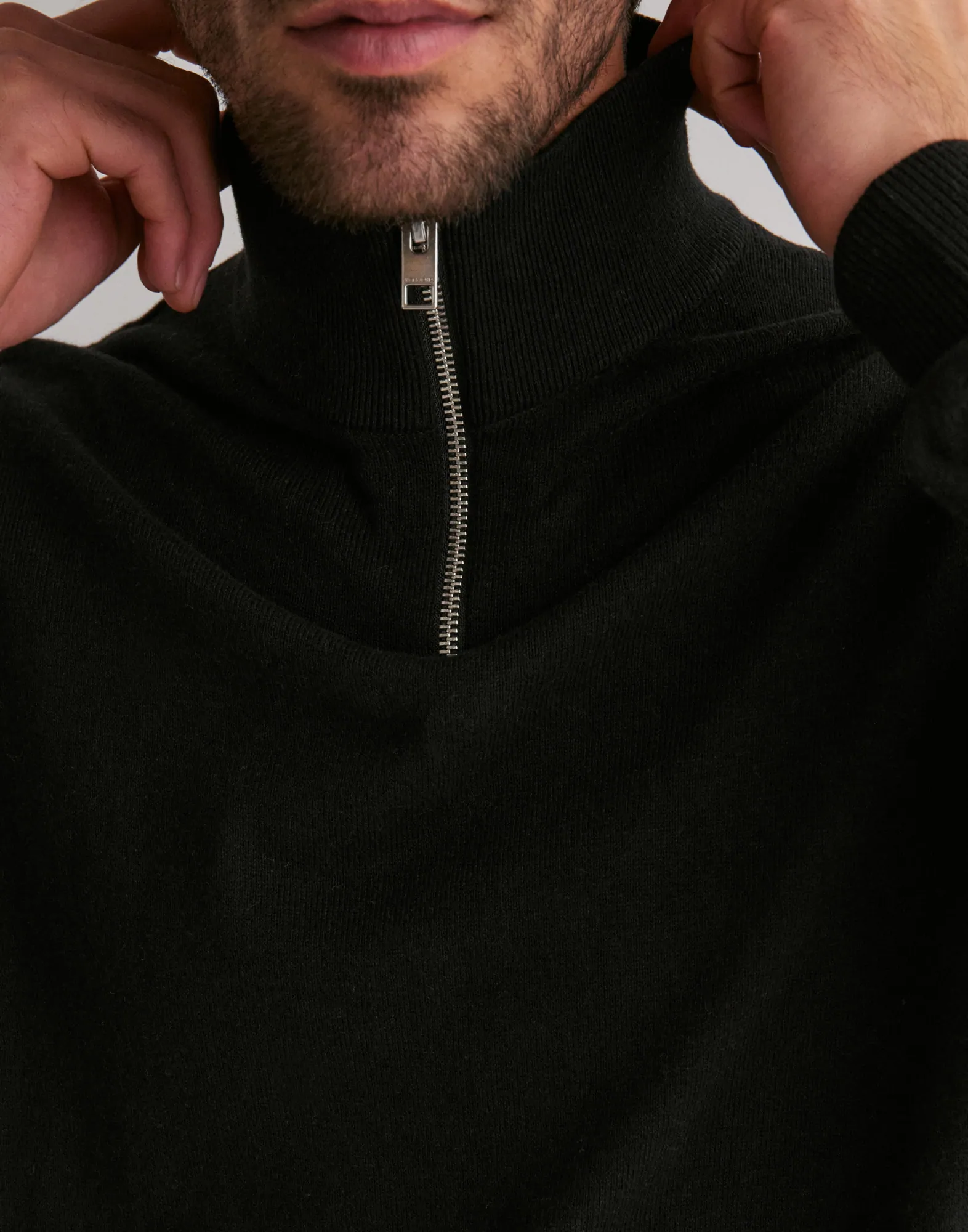 JJEEMIL KNIT HALF ZIP NOOS