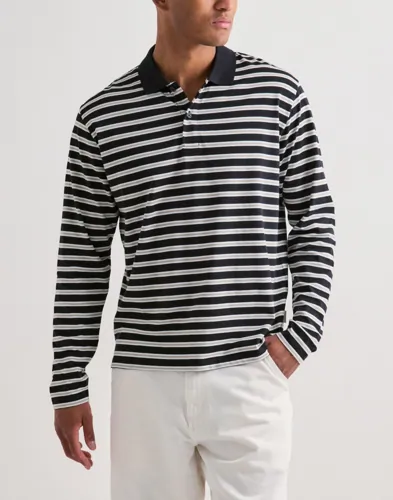 Jorcassis Stripe Polo Ls Långärmad piké