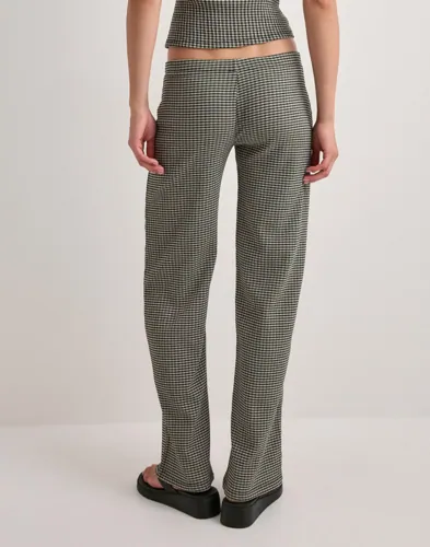 Nelly Checkered Low Waist Pants cargobyxor dam – bild 3