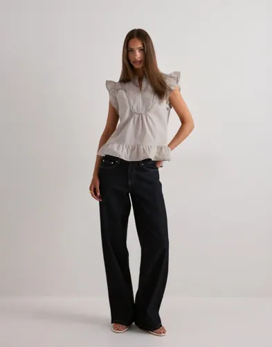 ONLY Onladda S/L V-Neck Top Ex Wvn blusar dam – bild 3