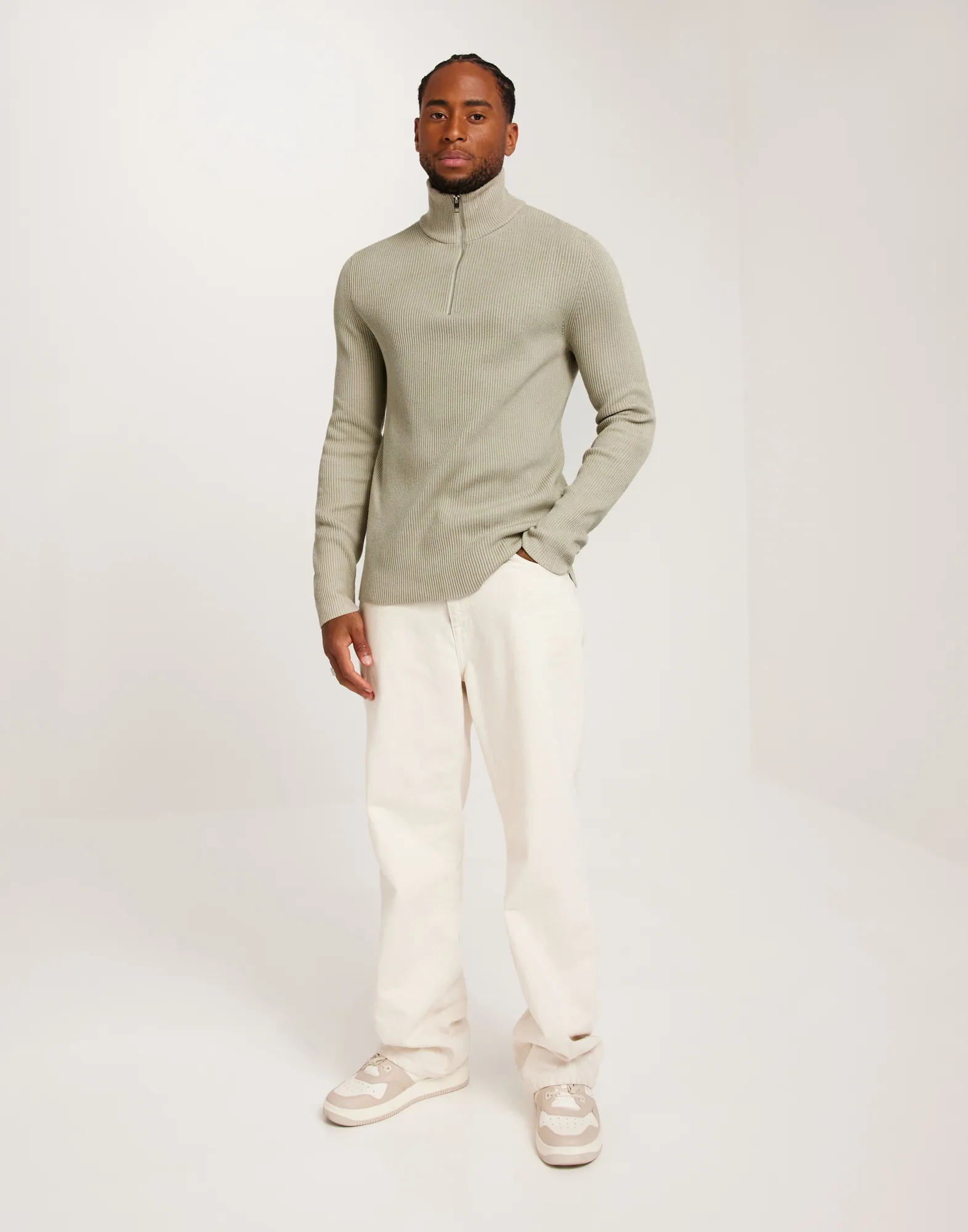 JPRCCPERFECT KNIT HALF ZIP SN