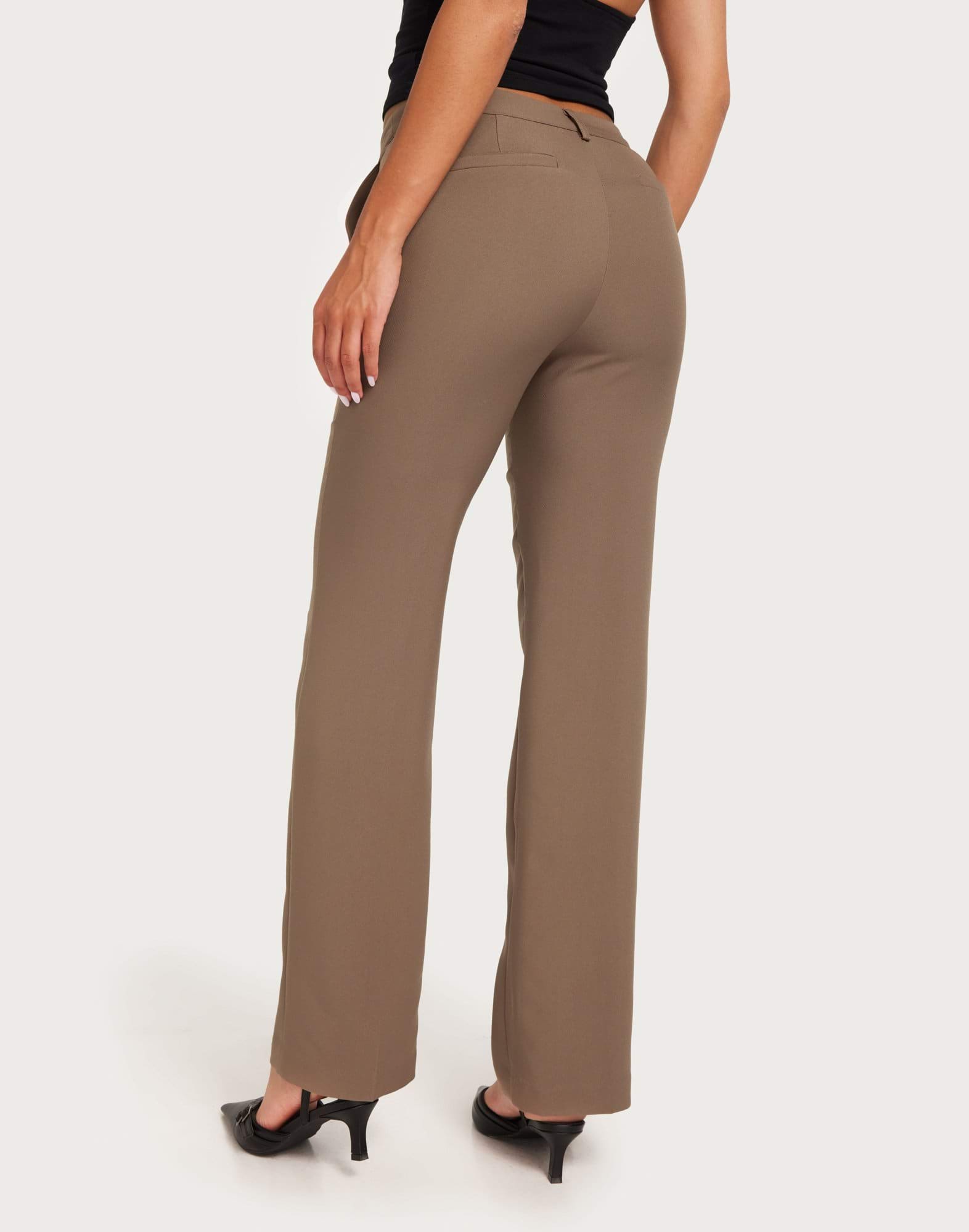 Find Me Here High Waist Straight Leg Pants - Incredibly Flattering Fit One Hundred Percent Polyester No Stretch
