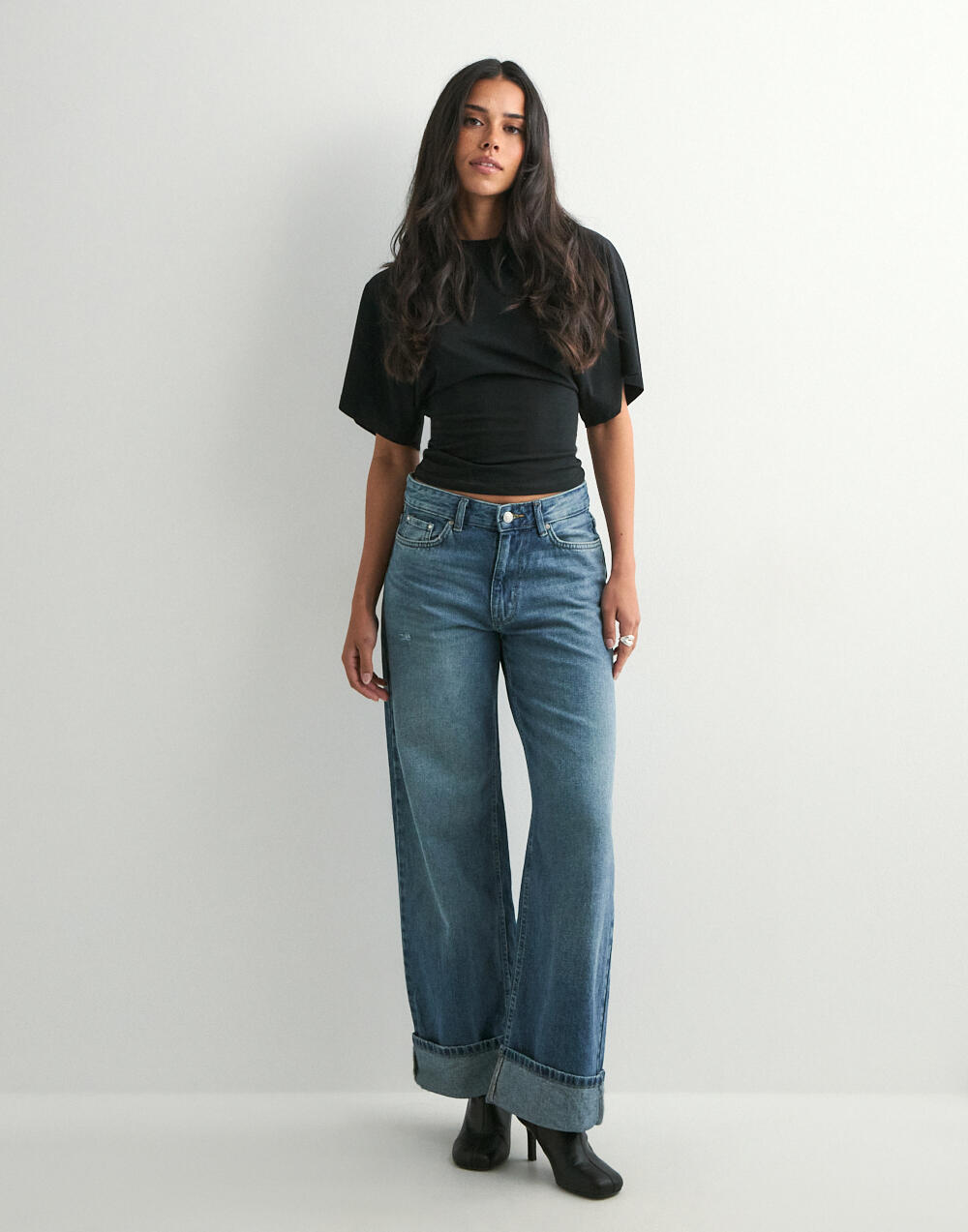 Buy Only ONLELLA MW WIDE FOLD UP DNM TAI519 - Medium Blue