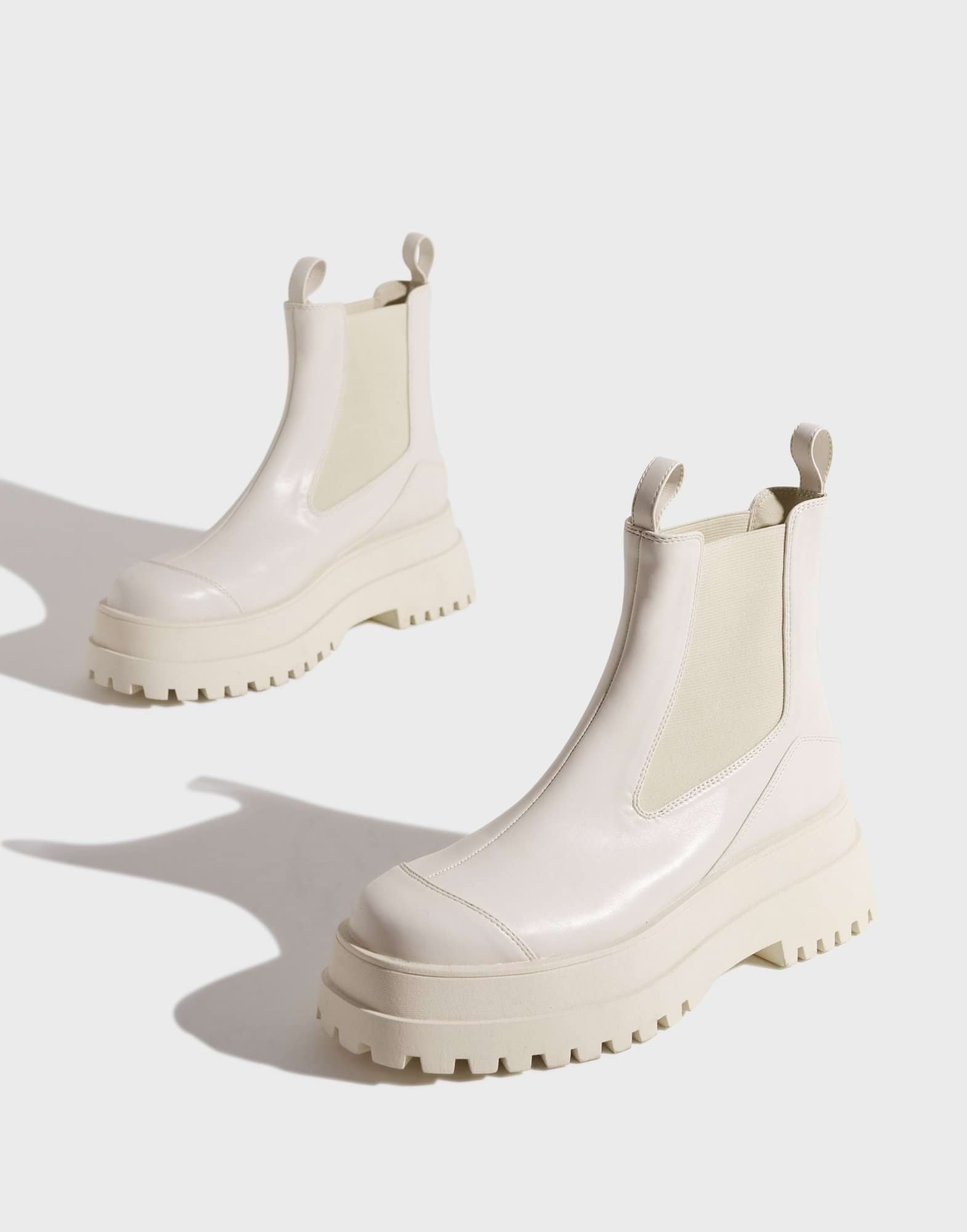 Buy Nelly All Day Chelsea Boot Cream
