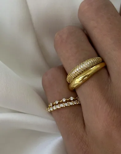 Muli Collection - Guld - Thin Dome Ring