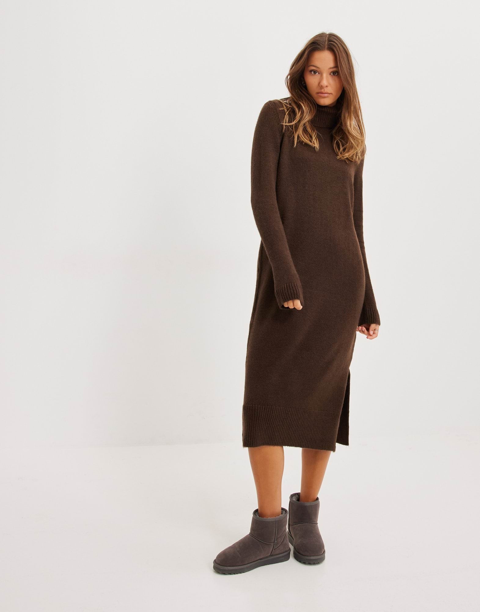 ONLBRANDIE L/S ROLL NECK DRESS KNT