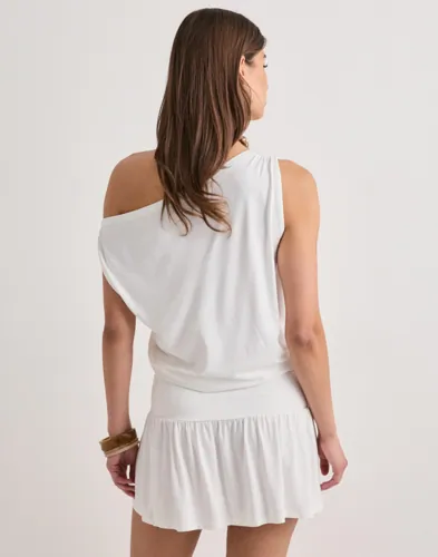 Nelly Soft Shoulder Mini Dress sommarklänningar dam – bild 2
