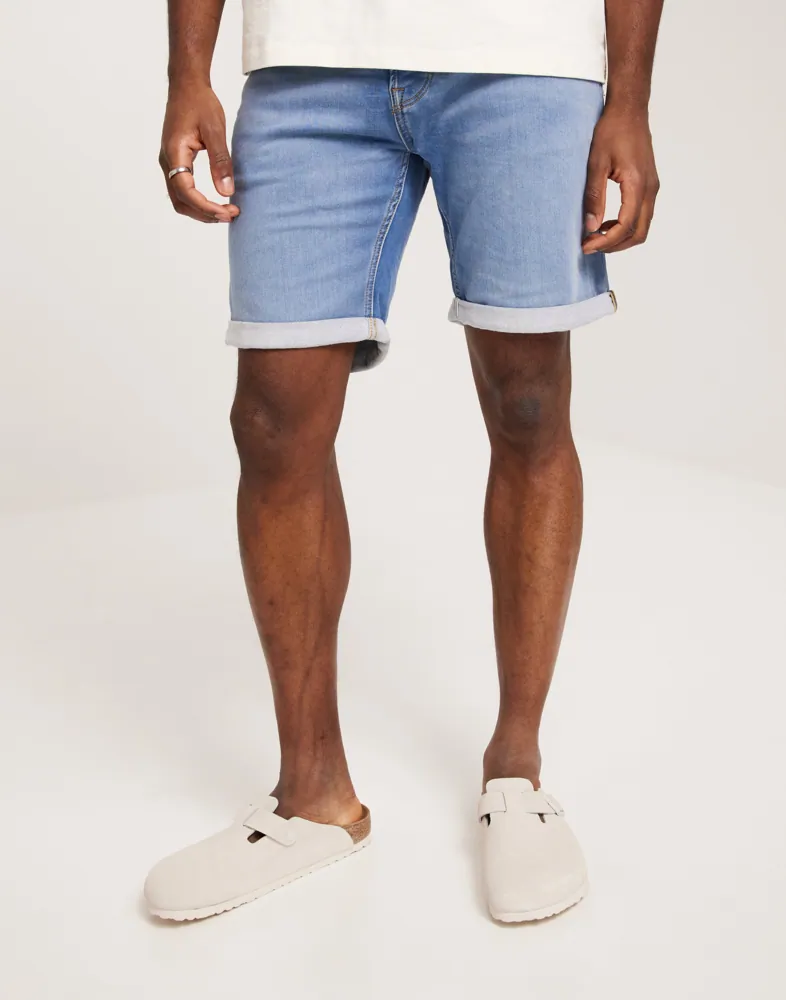 Buy Jack Jones JJIRICK JJICON SHORTS GE 381 SS Blue Denim