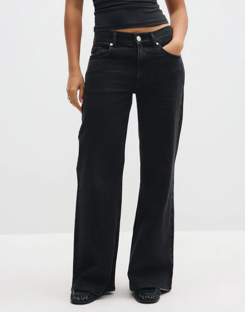 Nelly Loose Flare Jeans dam – bild 2
