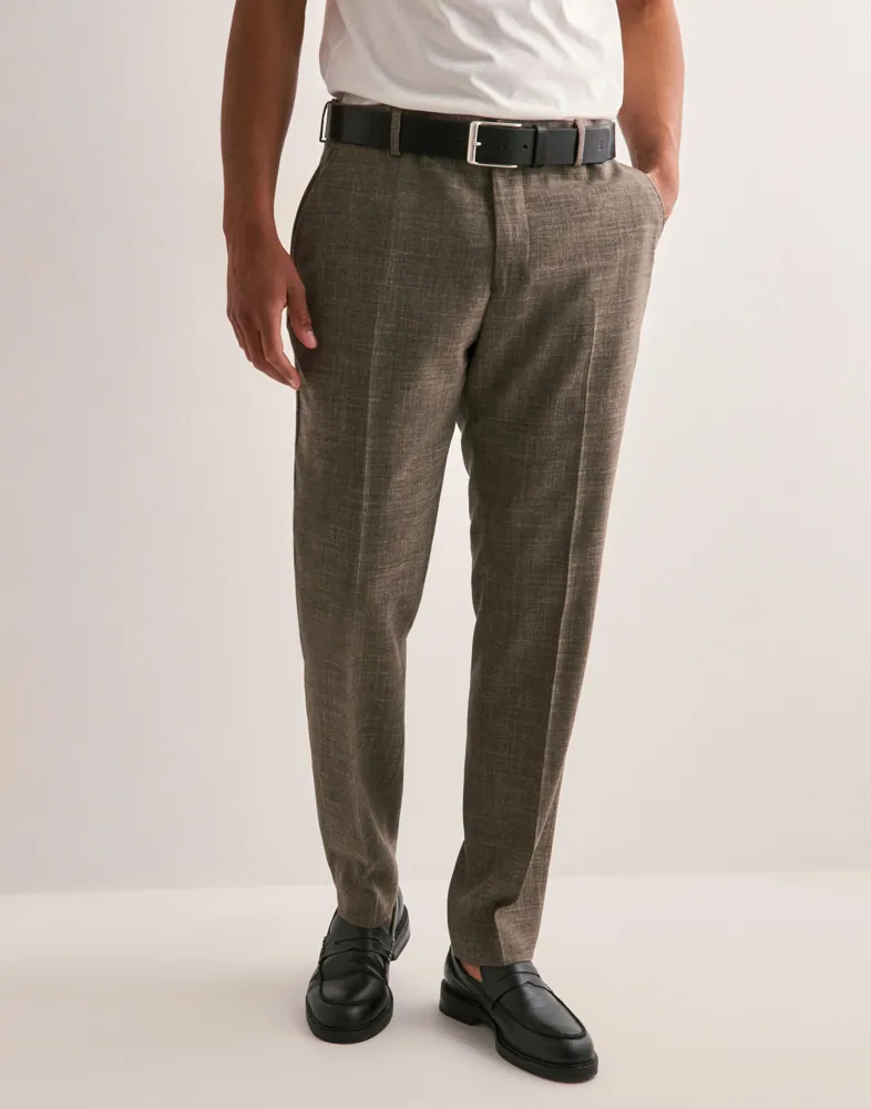 Slhslim-Oasis Linen Trs Noos Linnebyxor