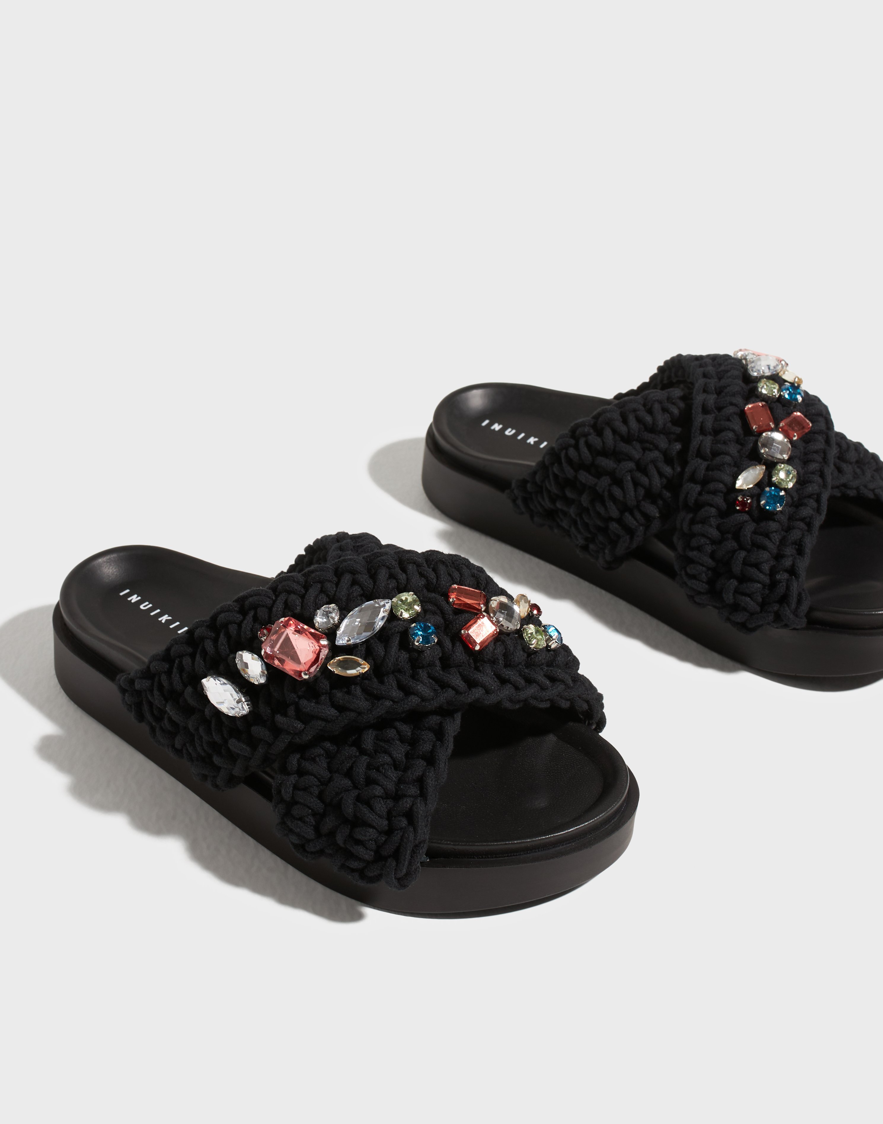Buy Inuikii Slipper Woven Stones - Svart | Nelly.com