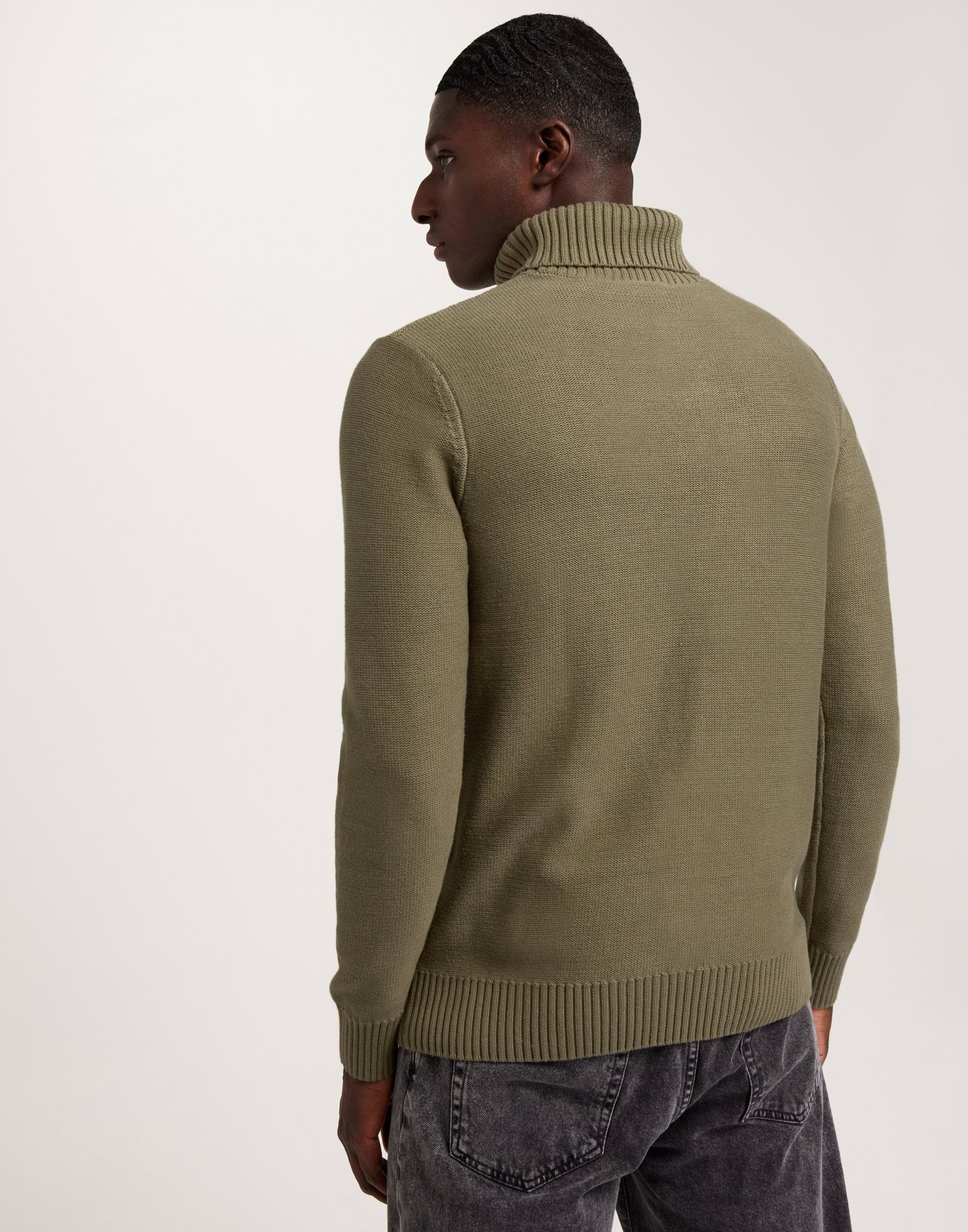 SLHAXEL LS KNIT ROLL NECK W