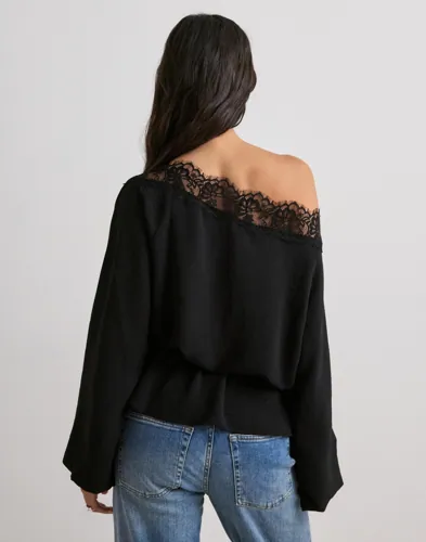 Nelly Slouchy Lace Blouse blusar dam – bild 2