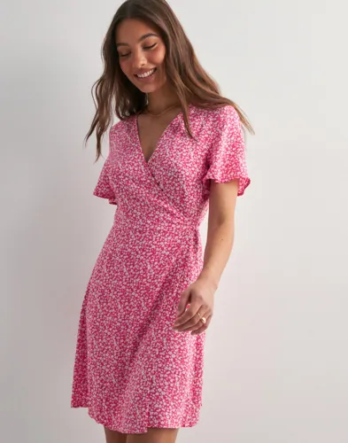 Pieces - Pink - Pctala New Ss Wrap Dress Wvn Noos B