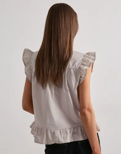ONLY Onladda S/L V-Neck Top Ex Wvn blusar dam – bild 2