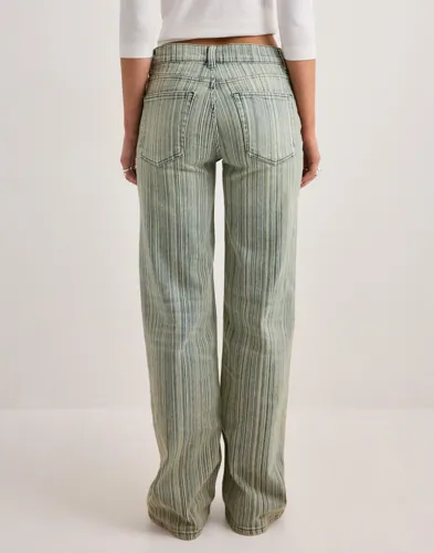 Low Waist Loose Striped Jeans