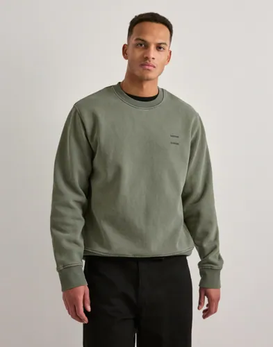 Samsøe Samsøe Sajoel grå sweatshirt med urtvättad design