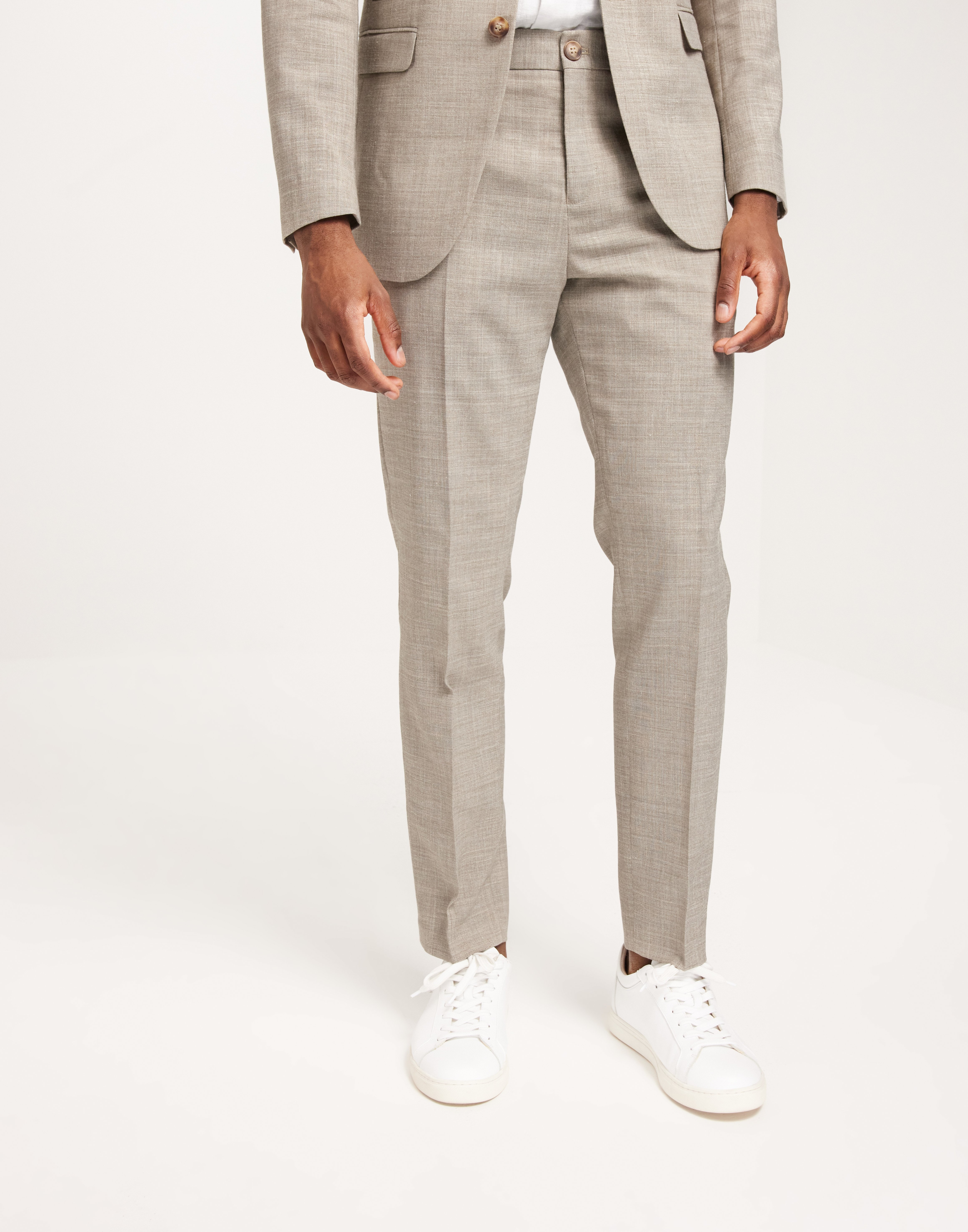 Köp Selected Homme SLHSLIM-OASIS LINEN TRS NOOS - Sand | NLYMAN