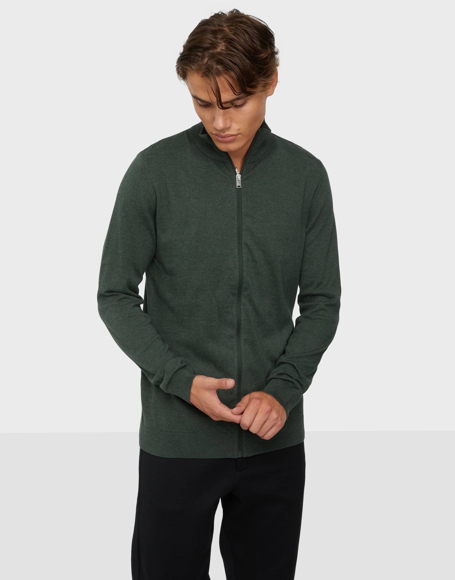 SLHBERG FULL ZIP CARDIGAN NOOS