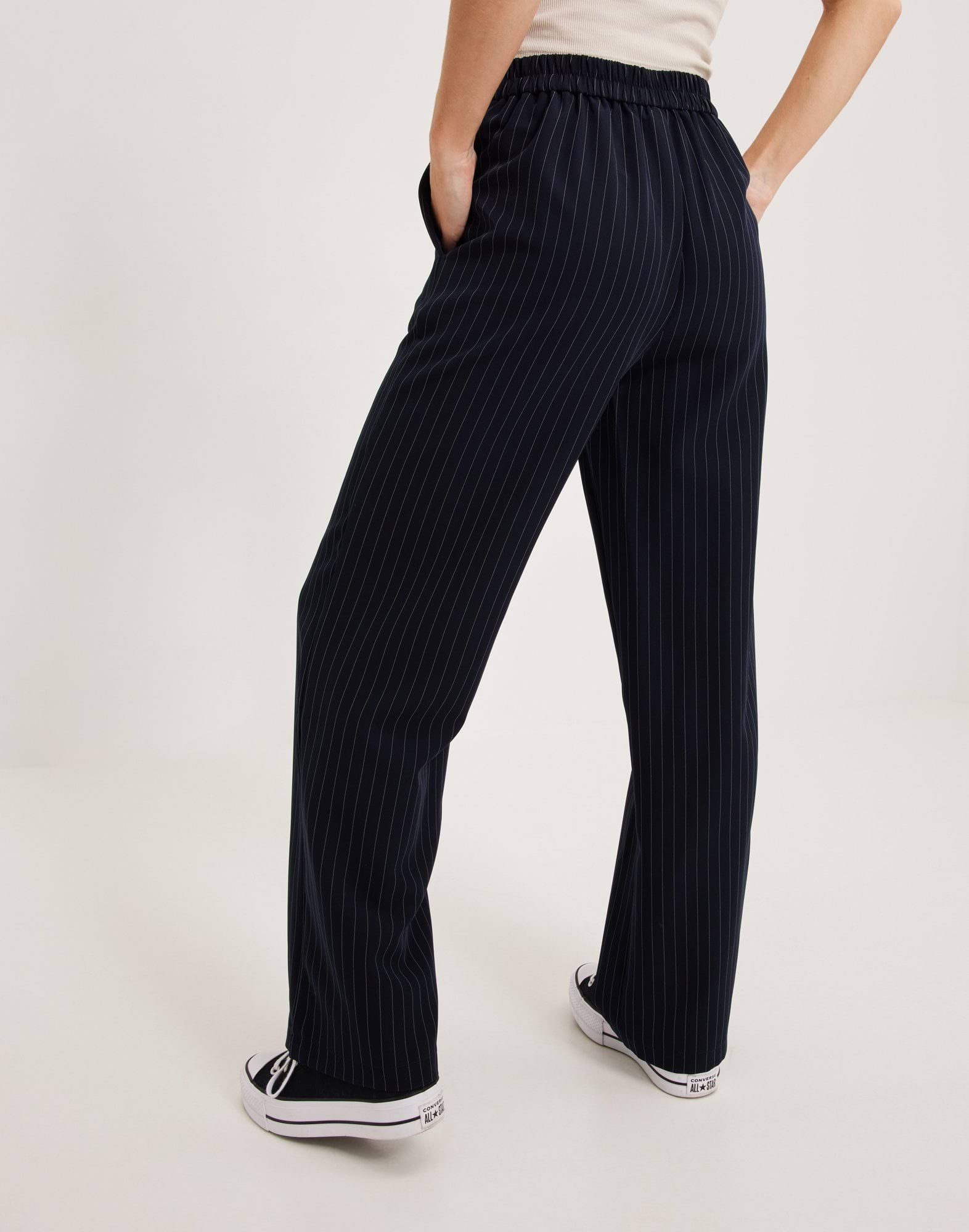 Bossi Hw Wide Pants Medium Blue Denim