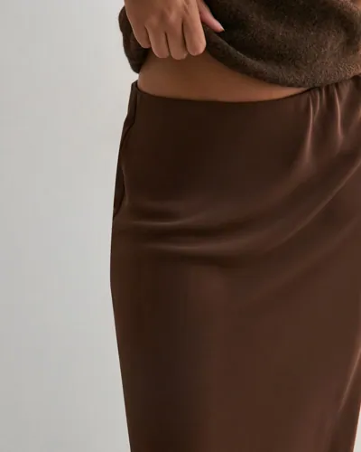 PIECES Pcfranan Hw Ankle Skirt Noos Bc jeanskjolar dam – bild 3