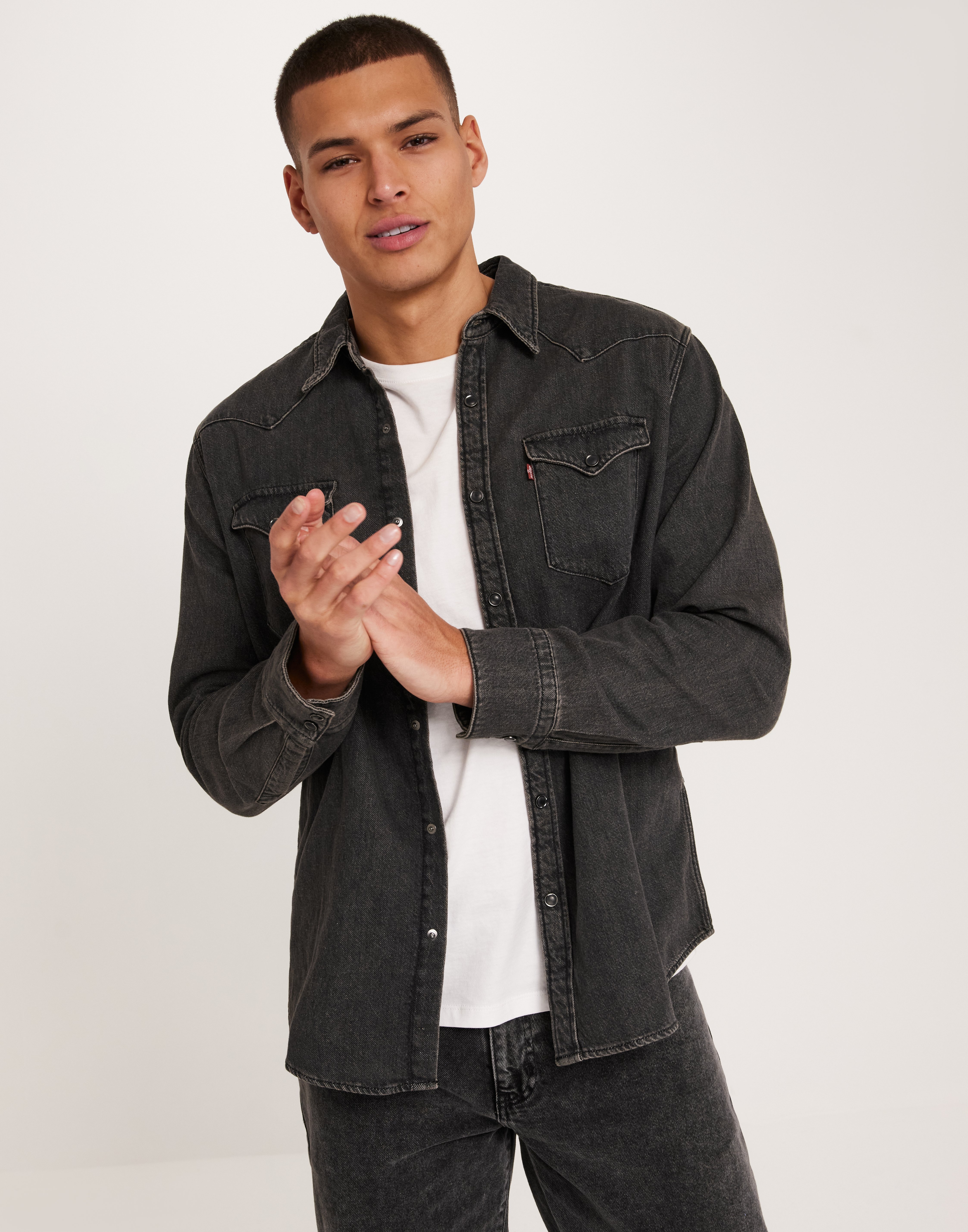 Levi black barstow shirt best sale