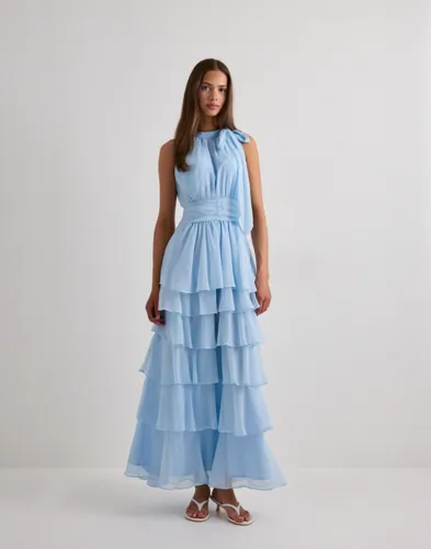 Neo Noir - Blå - Marli Solid Chiffon Dress