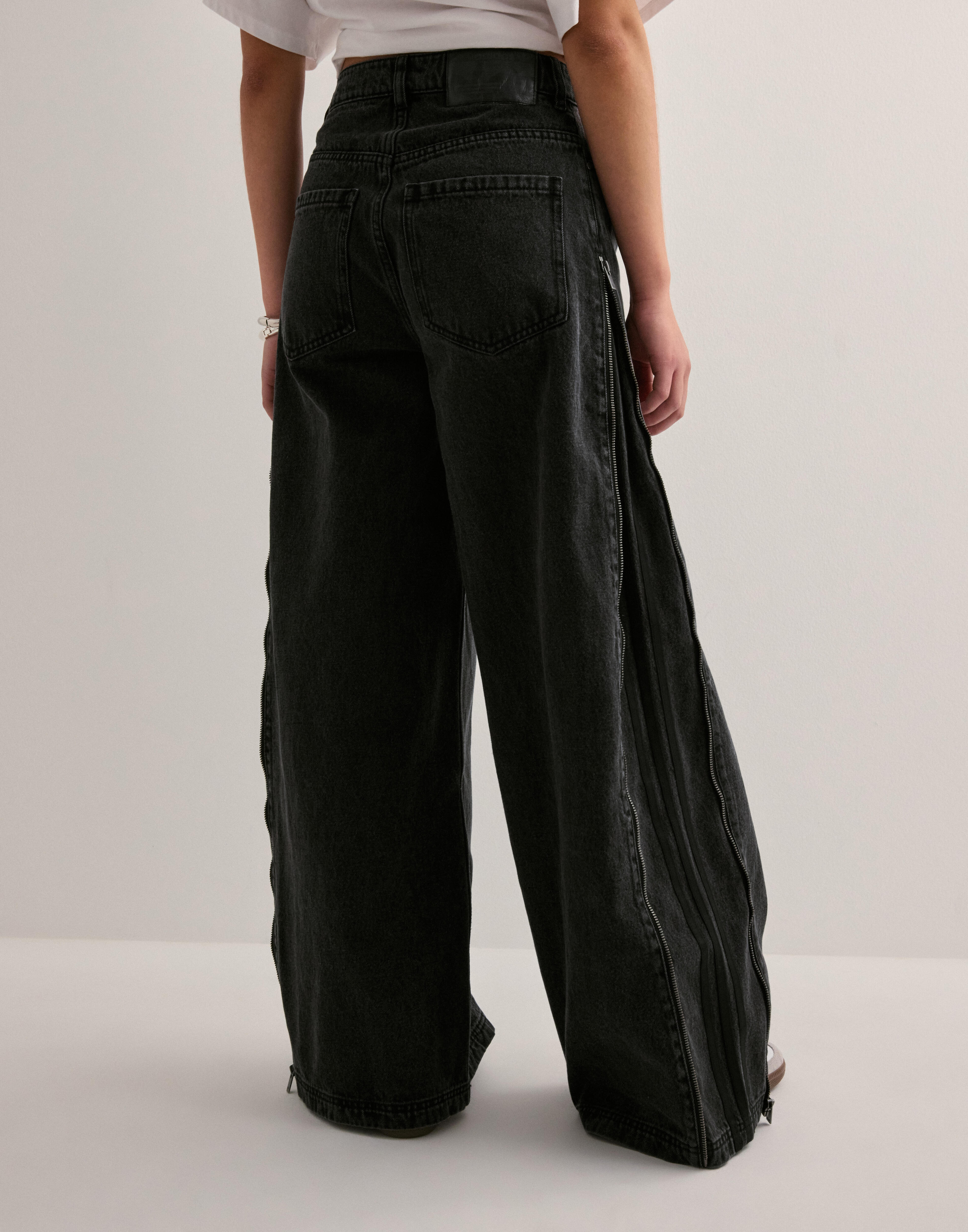 Buy Adidas Originals DENIM ZIP PANT - Black | Nelly.com