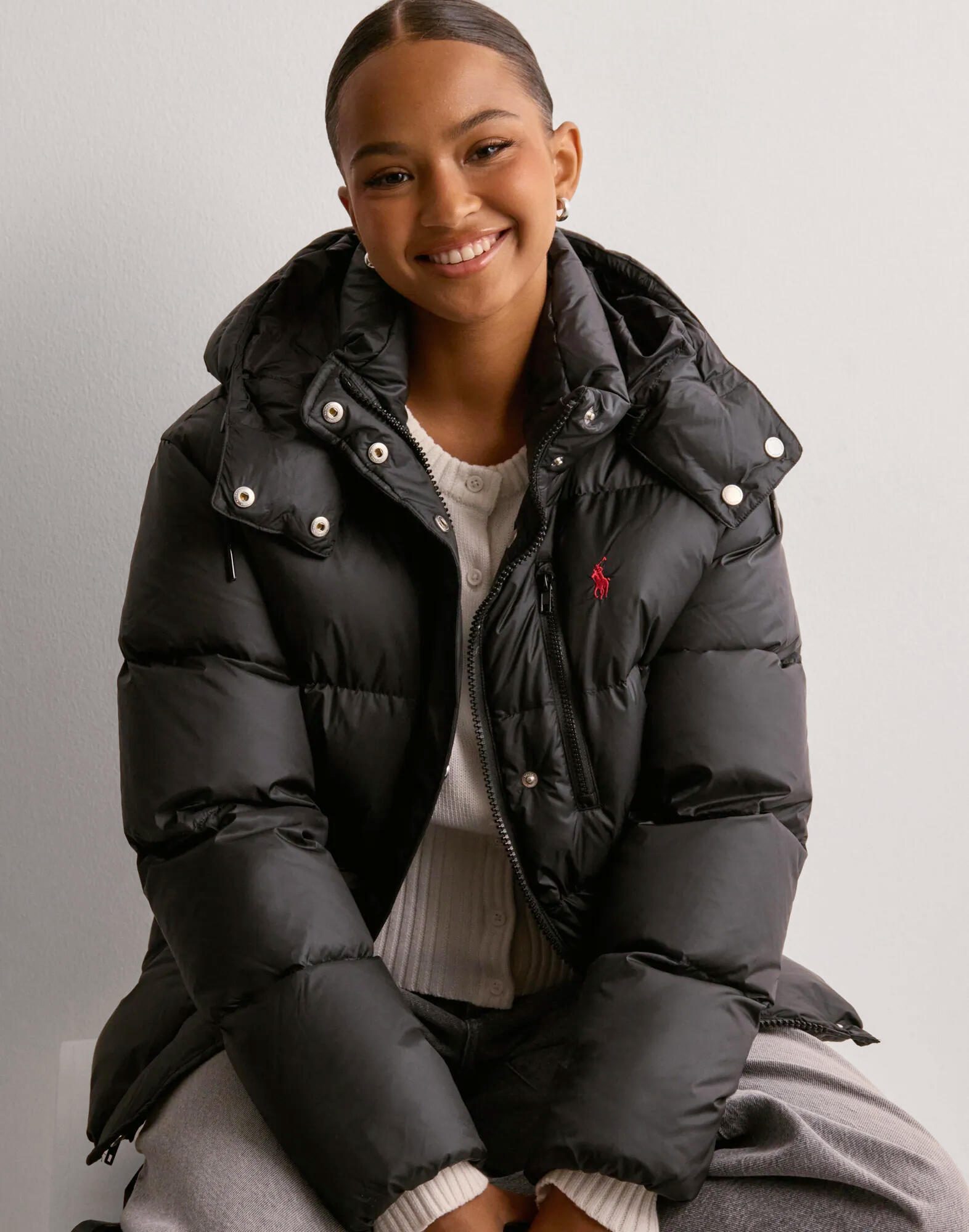 Tシャツ・カットソー Ralph Lauren CRLY JKT-INSULATED-COAT Buy Polo Ralph Lauren CRLY JKT-INSULATED-COAT - Black