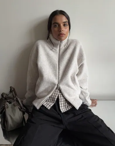 Knit Bomber Jacket