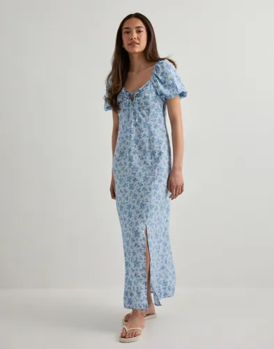 Vero Moda - Blomstret - Vmjosie 2/4 Tie Ankle Dress Wvn Ga