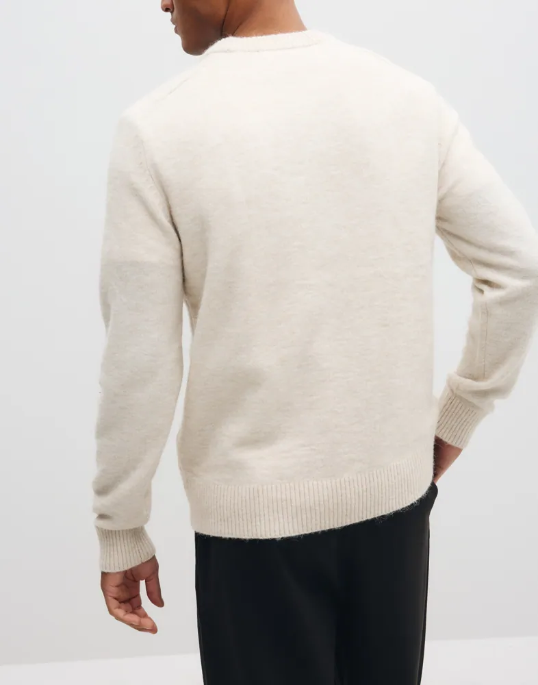 Selected Men Slhrai Ls Knit Crew Neck Stickade tröjor herr – bild 4