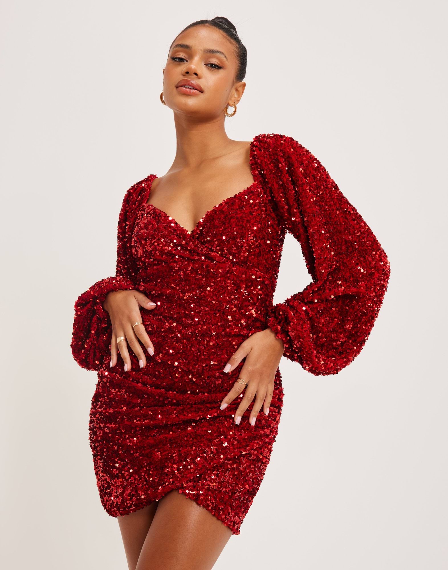 Volume Sequin Dress