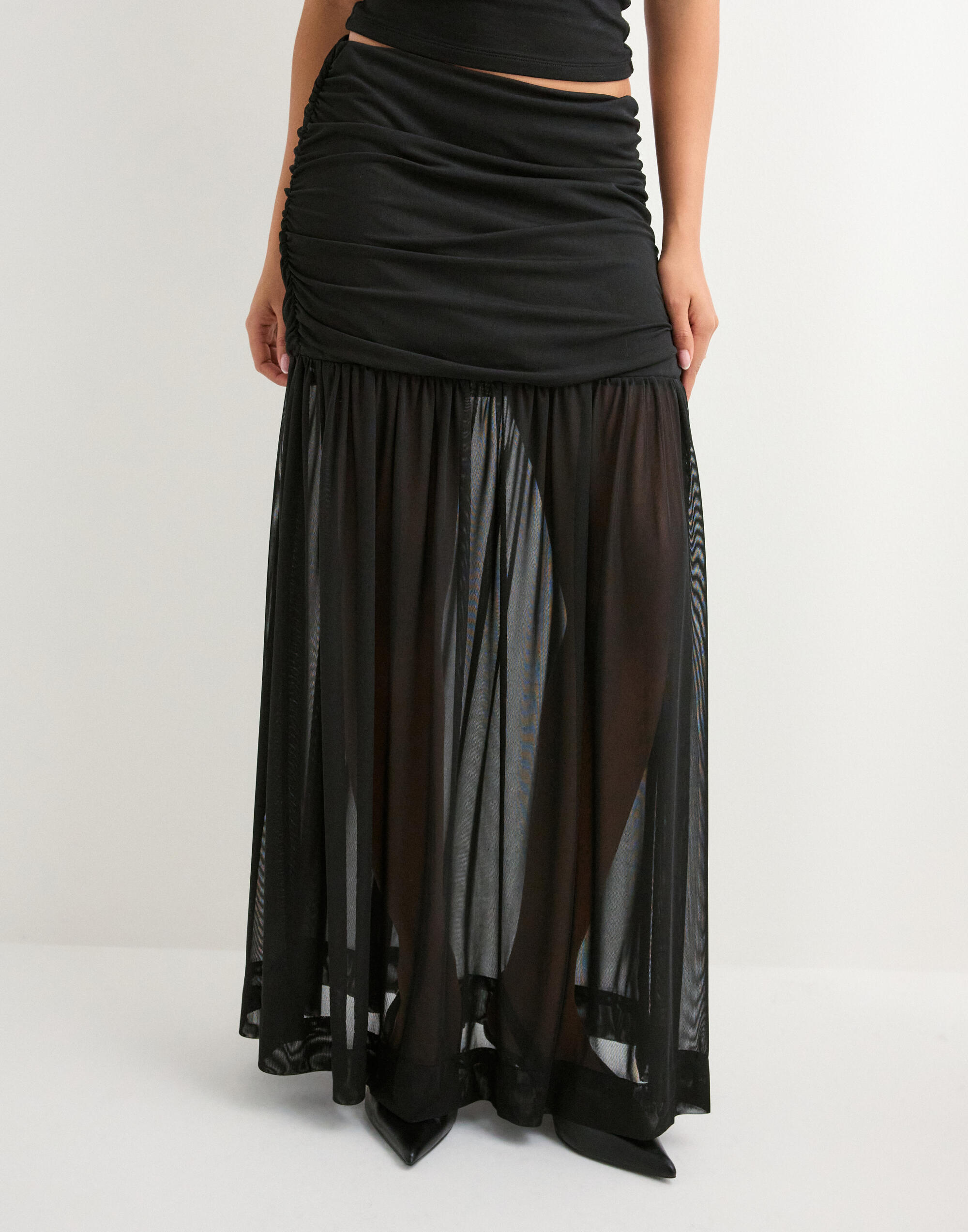 Buy Neo Noir Mori Layered Skirt - Black | Nelly.com