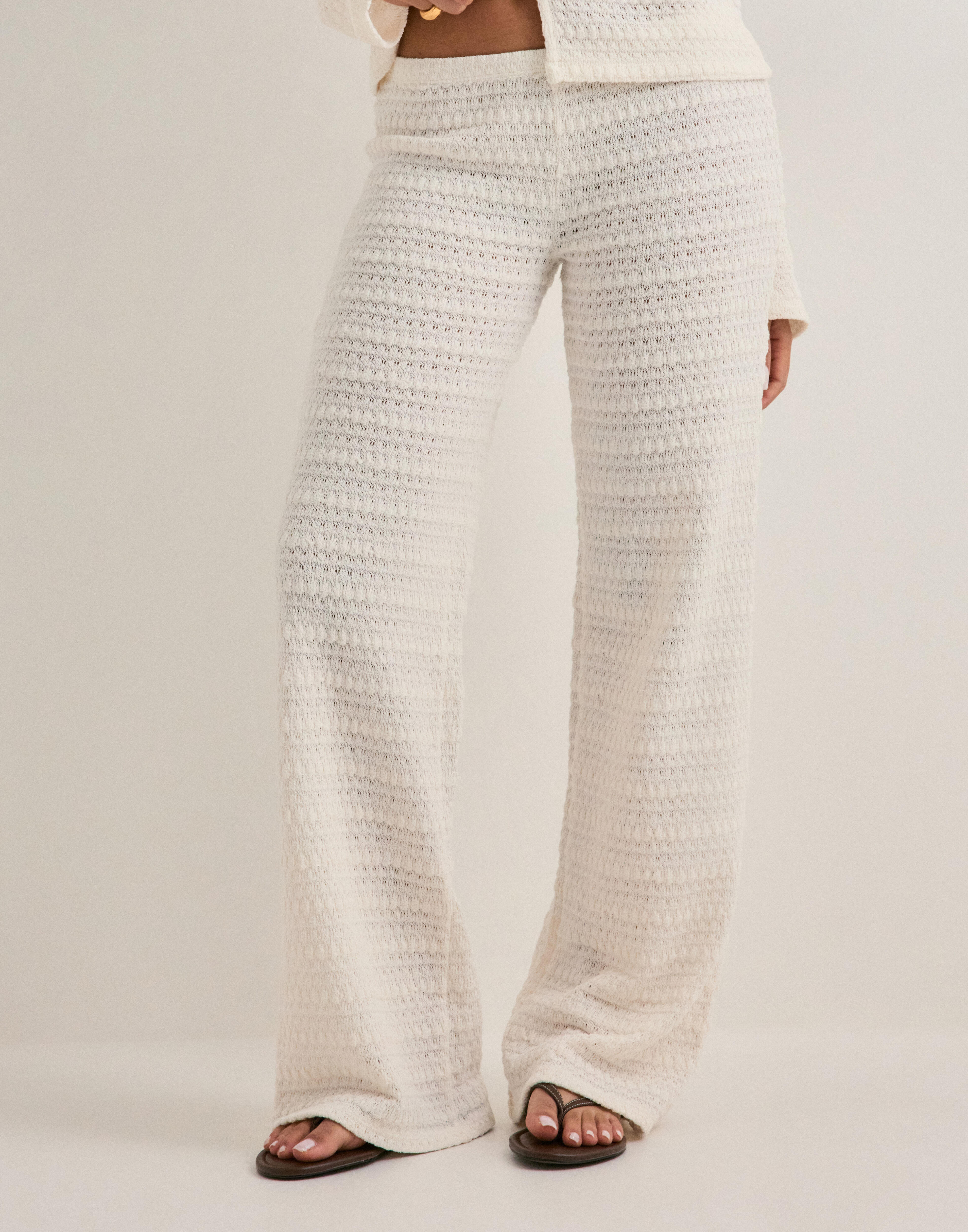 Buy Nelly Crochet Low Waist Pants - White | Nelly.com