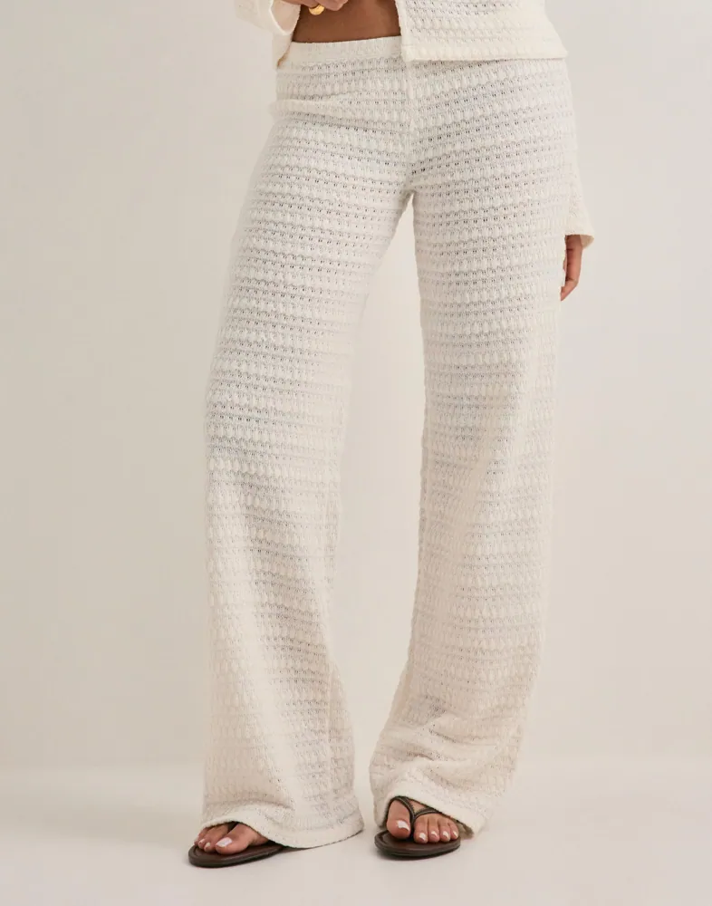 Nelly Crochet Low Waist Pants byxor dam – bild 2