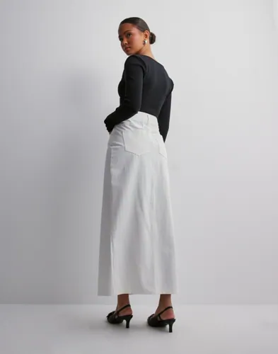 Neo Noir - Hvid - Frankie Denim Skirt