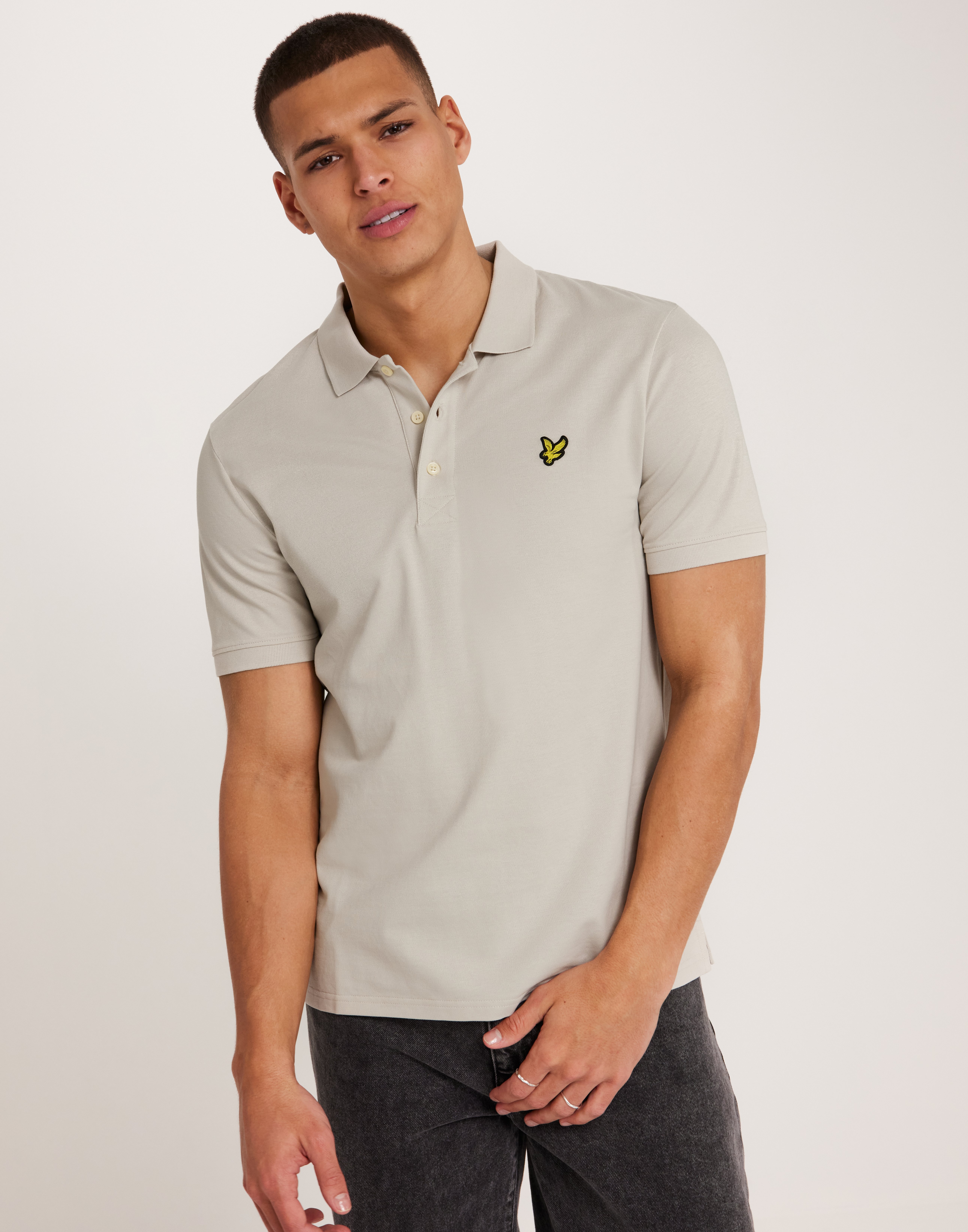 Lyle & Scott Plain Polo Shirt Kortærmede poloer Grå