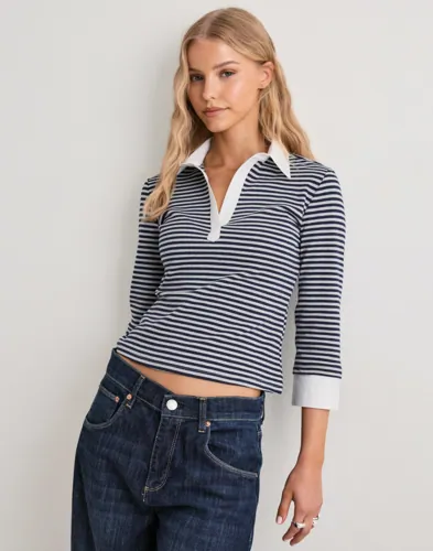 Nelly Double Look Shirt Top skjortor dam – bild 2