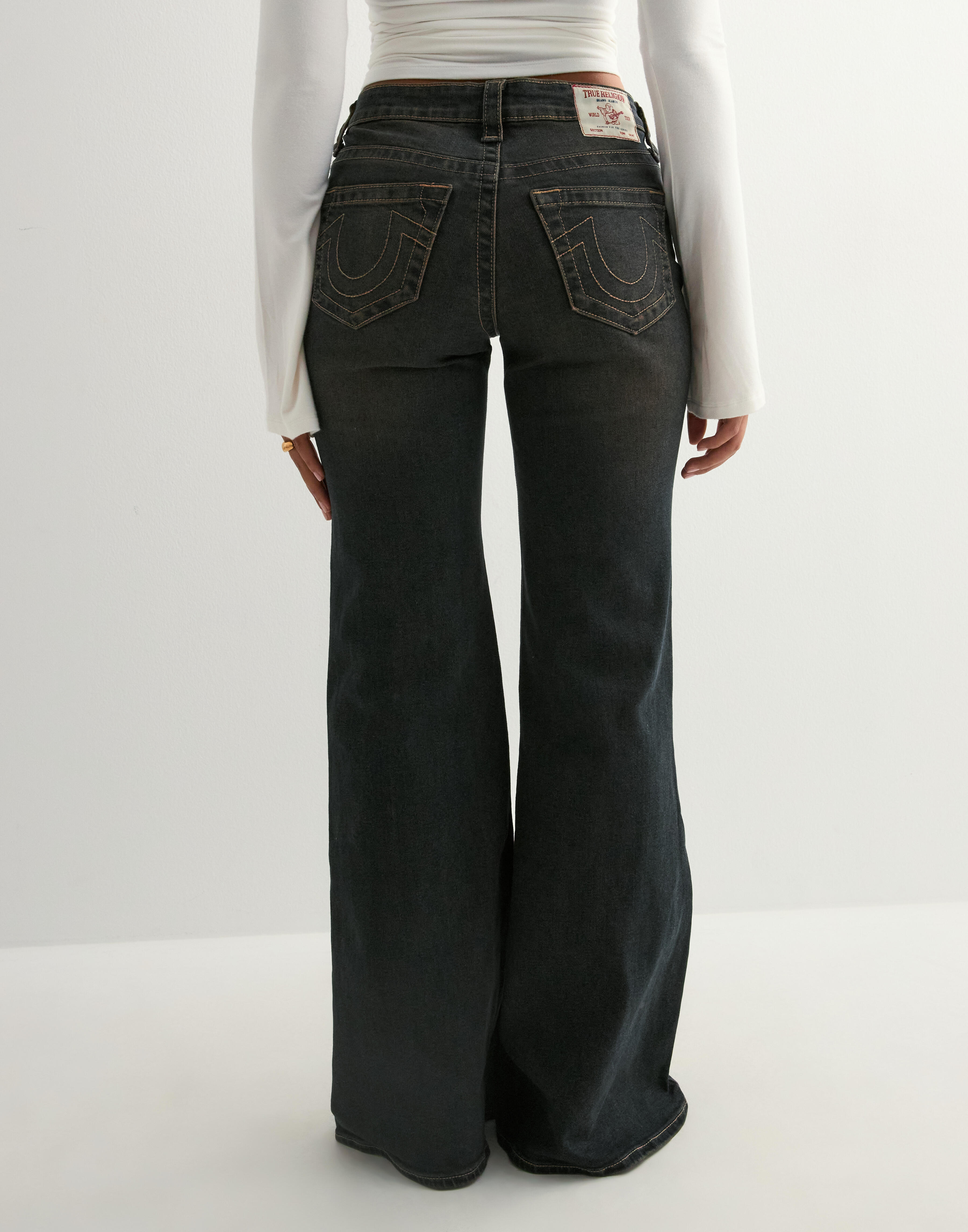 Buy True Religion HIGH RISE WIDE LEG FLARE PENDING NEW NAME