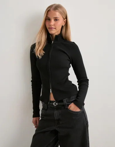 Rib Zip Cardigan 2