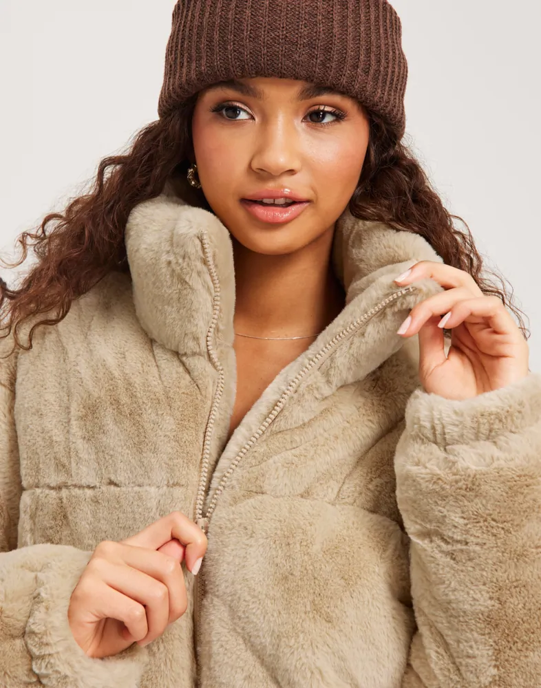 Padded Fur Jacket