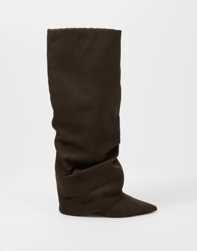 Nelly - Brun - Folded Shaft Boot