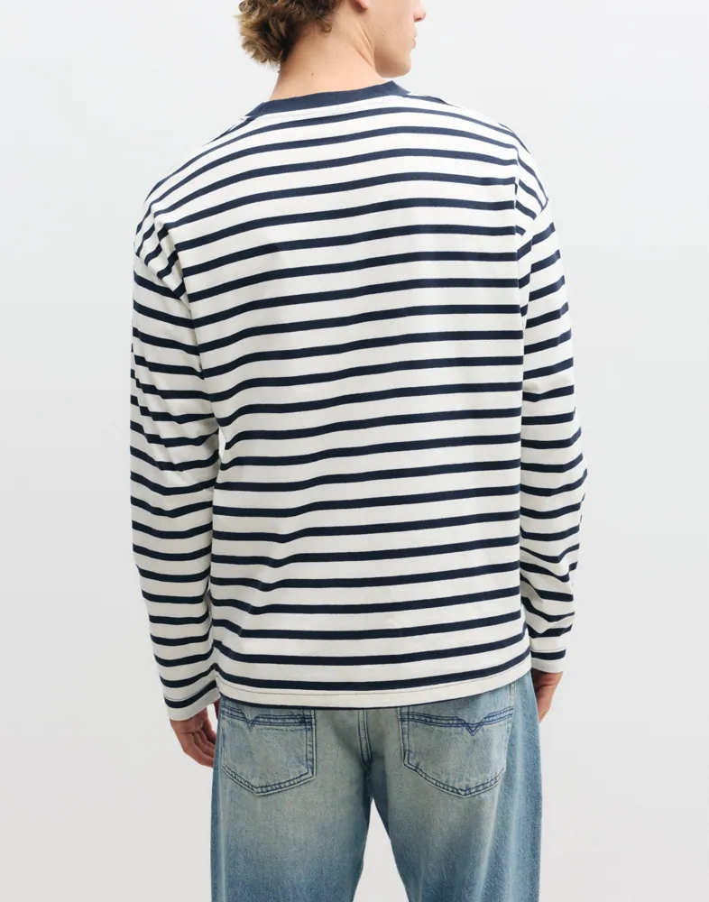 JACK & JONES Jorsalamanco Ls Stripe Tee Crewneck Sweatshirts t-shirts herr – bild 3