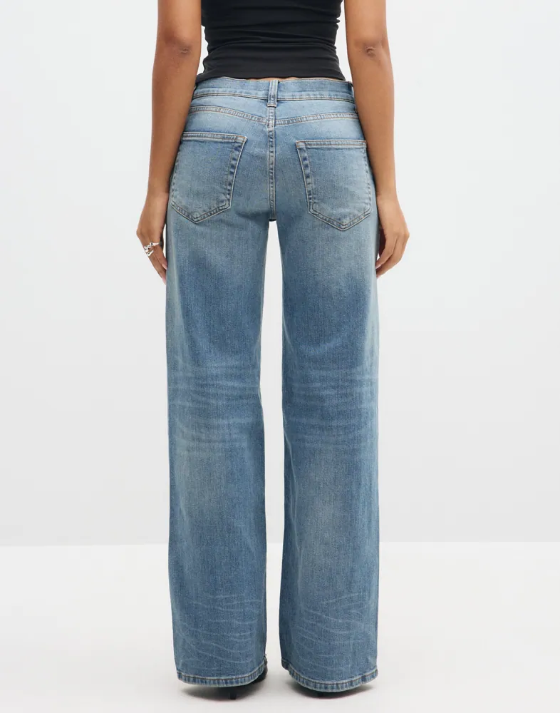 Nelly Low Waist Loose Jeans dam – bild 5