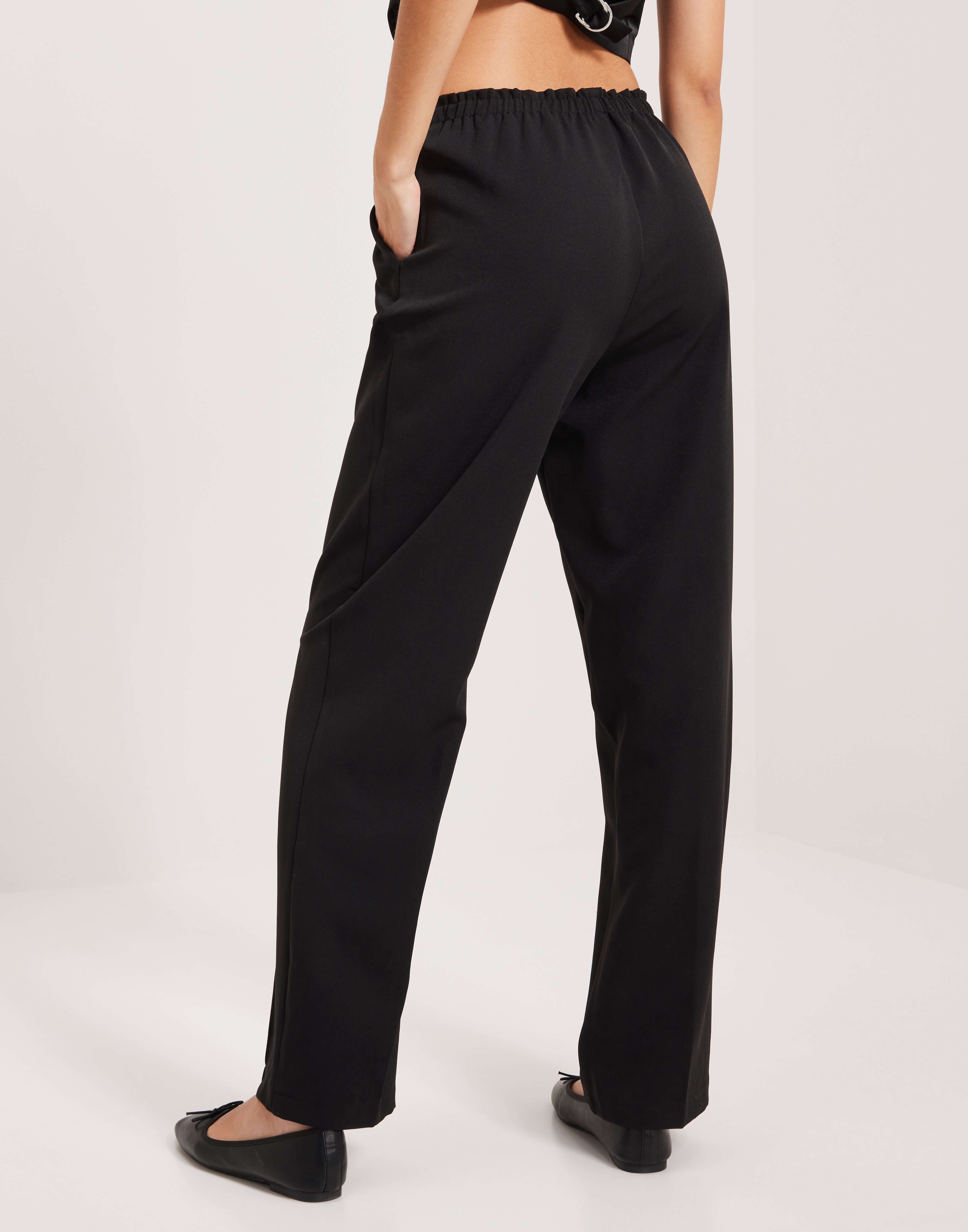 Herlipto♡Pintuck Bit Pants High Waist Tuck Trousers