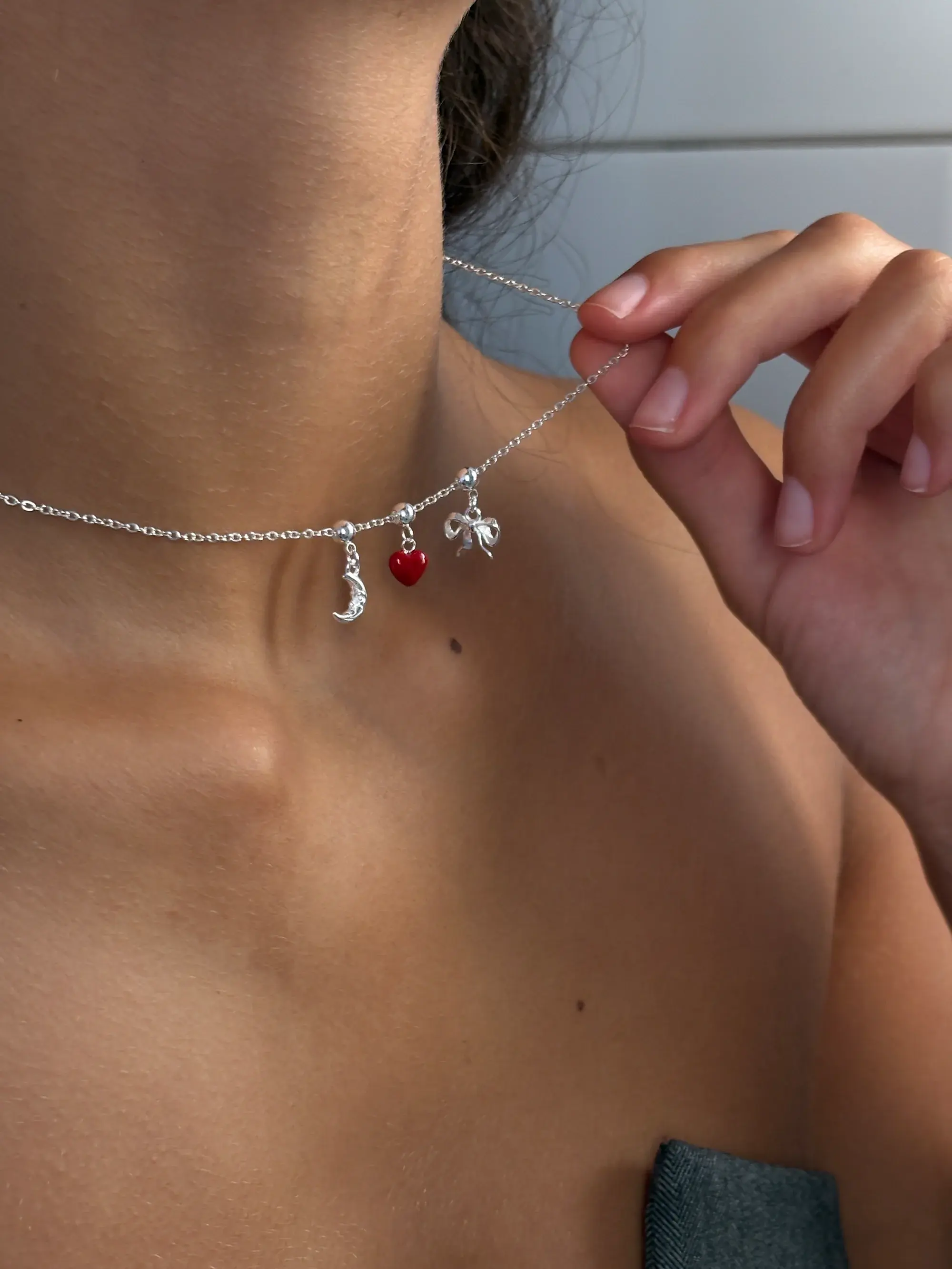 Muli Collection - Sølv - Half Moon Charm